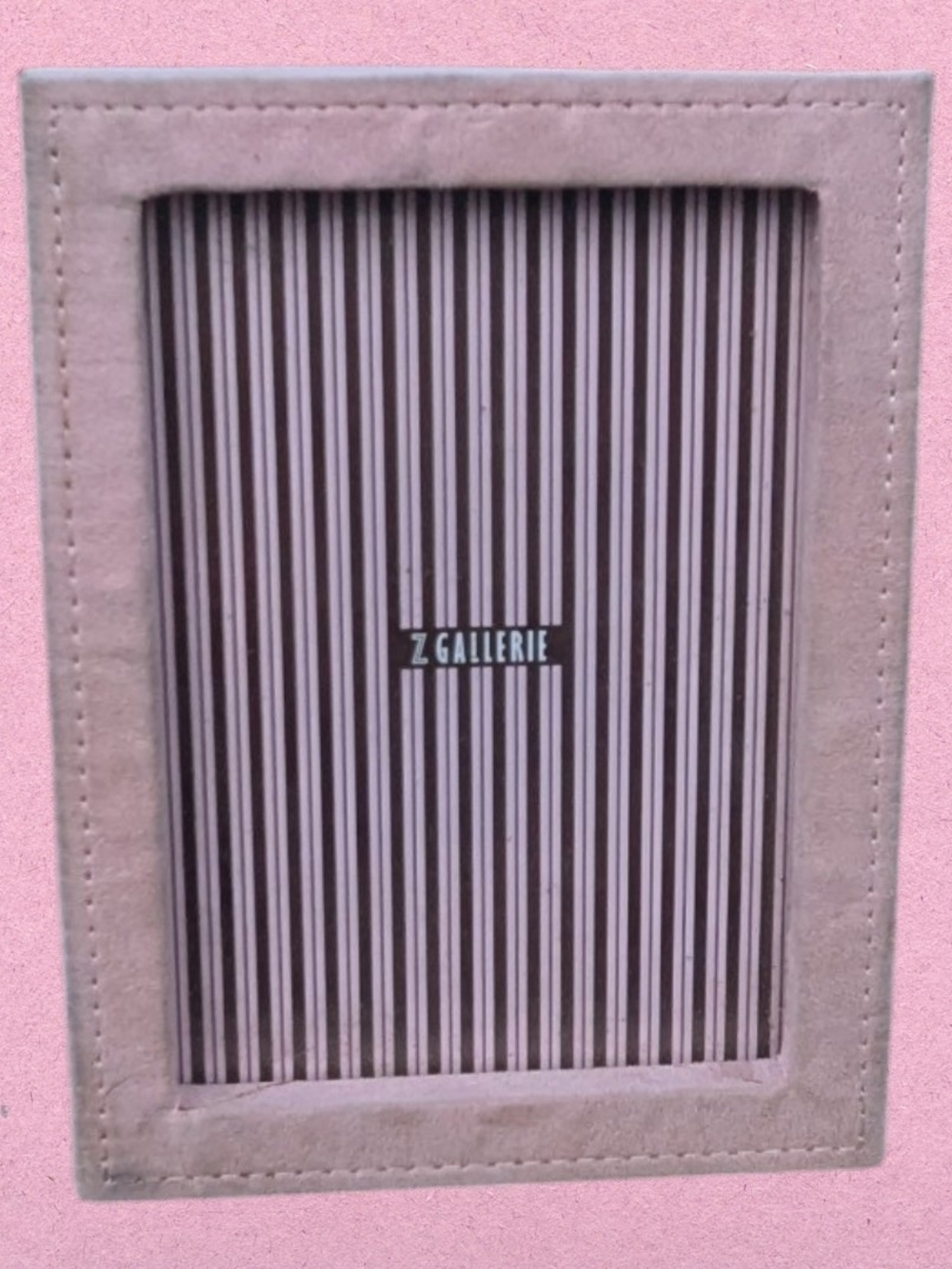Z Gallerie Pink Velvet Picture Frame